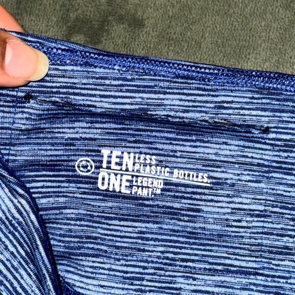 Nike Dri-Fit Ten Plastic Bottles One Legend Leggings Women's Small Black Blue - Picture 6 of 8